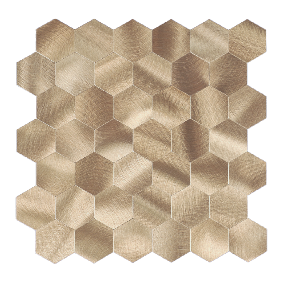 Goud - Hexagon - Walter - Miller & Jacobs Wandbekleding