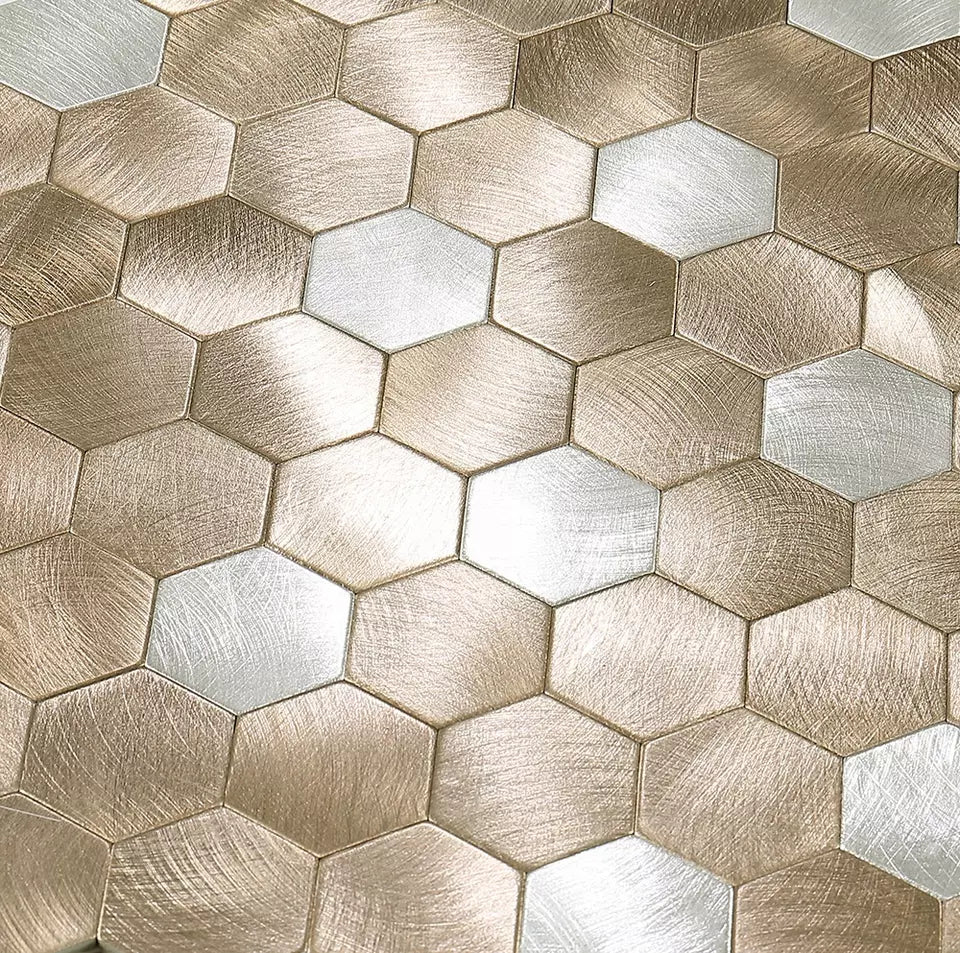 Goud - Hexagon - Tim - Miller & Jacobs Wandbekleding