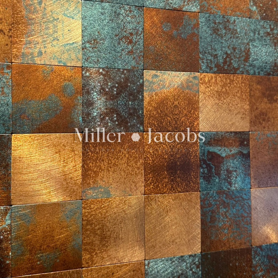 Koraal Multi - Vierkant - Hugh - Miller & Jacobs Wandbekleding