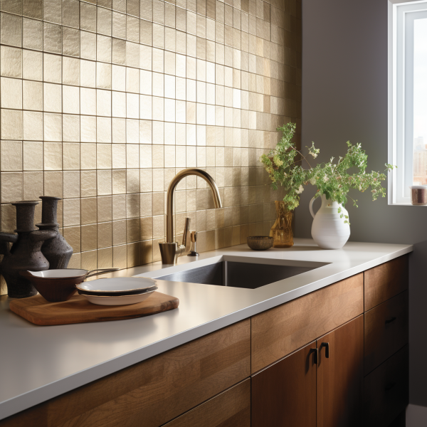 Goud - Vierkant - Jacob - Miller & Jacobs Wandbekleding