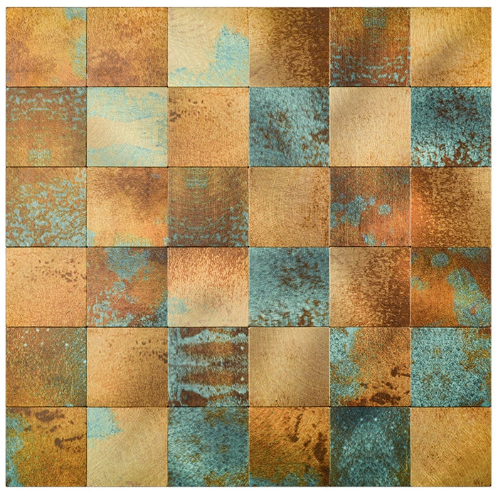 Koraal Multi - Vierkant - Hugh - Miller & Jacobs Wandbekleding