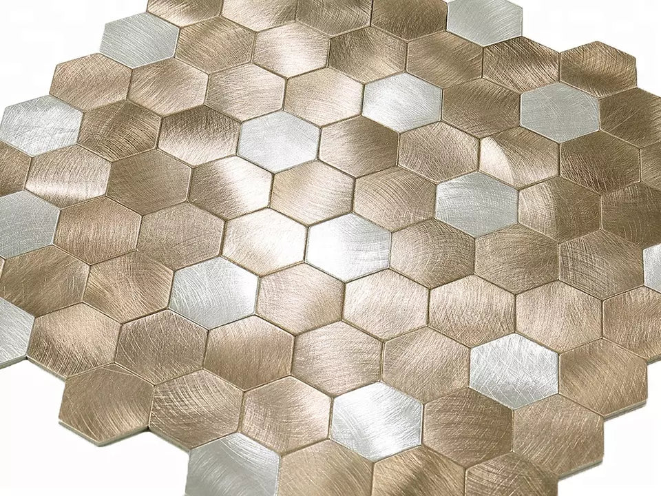 Goud - Hexagon - Tim - Miller & Jacobs Wandbekleding